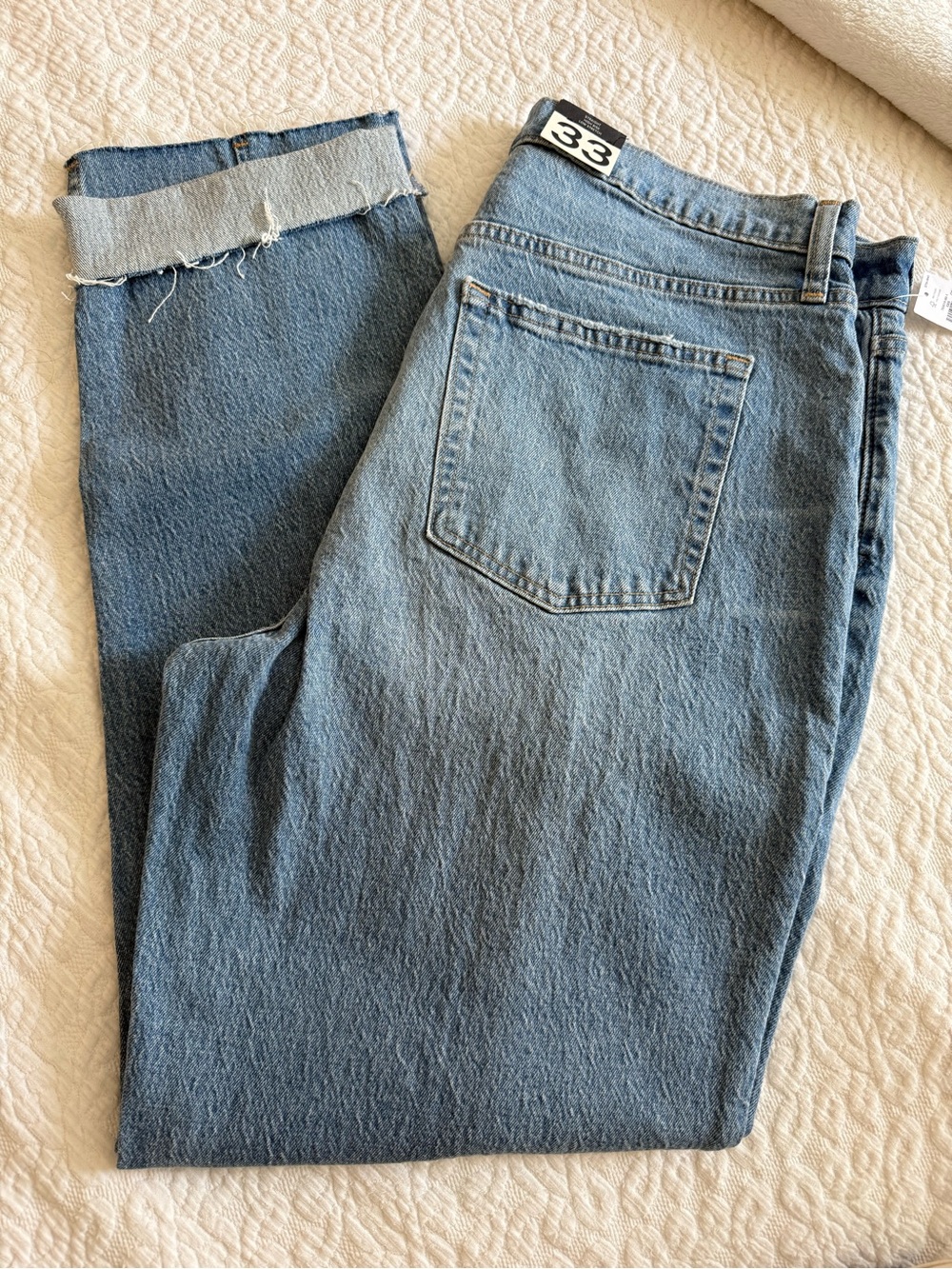 GAP Factory Straight Leg Jeans in Light Blue Denim